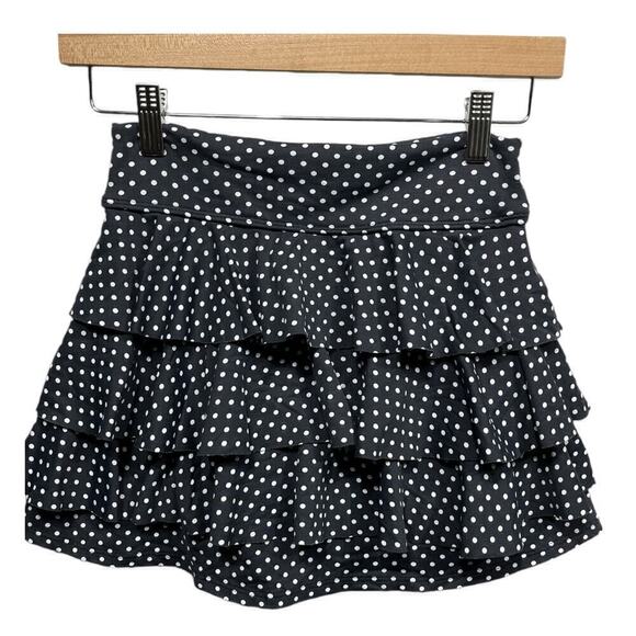 Dona Jo Women’s Shakira Skirt, Skort Black Polka Dot/ Size-1=Small - Picture 5 of 15